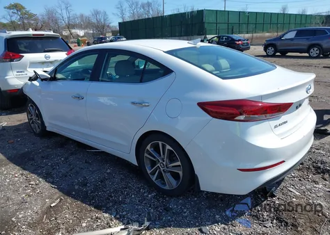 2017 Hyundai Elantra Limited из США, поврежденный, VIN 5NPD84LF8HH066344